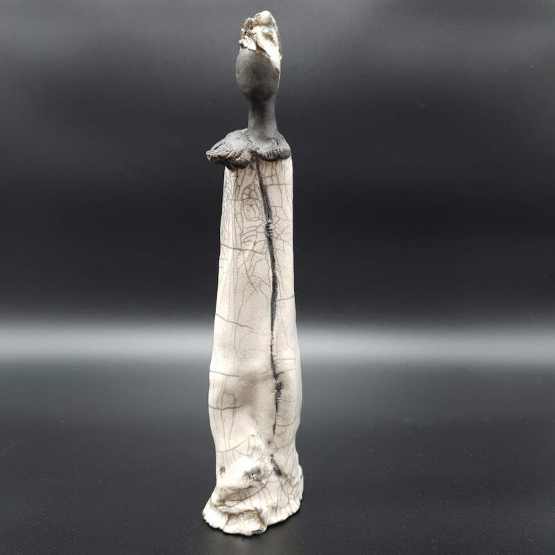 Escultura Silhouette 17 Raku  por Escoffier Odile | Escultura Figurativo Minimalista Raku