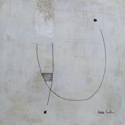 Peinture abstract beige A 155 par Wilms Hilde | Tableau Abstrait Acrylique, Sable