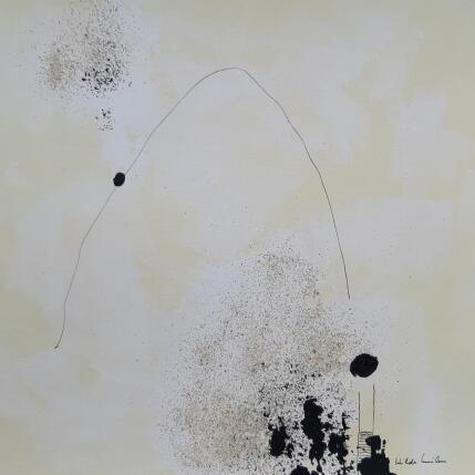 Peinture abstract beige B 148 par Wilms Hilde | Tableau Abstrait Acrylique, Sable