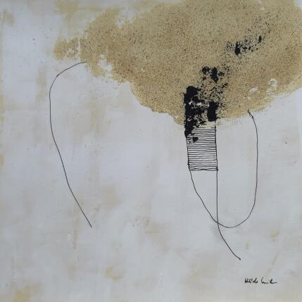 Peinture abstract white B 149 par Wilms Hilde | Tableau Abstrait Acrylique, Sable