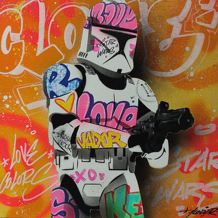 Peinture Clone 76 par Lemoine Mael | Tableau Pop-art Acrylique, Graffiti Icones Pop