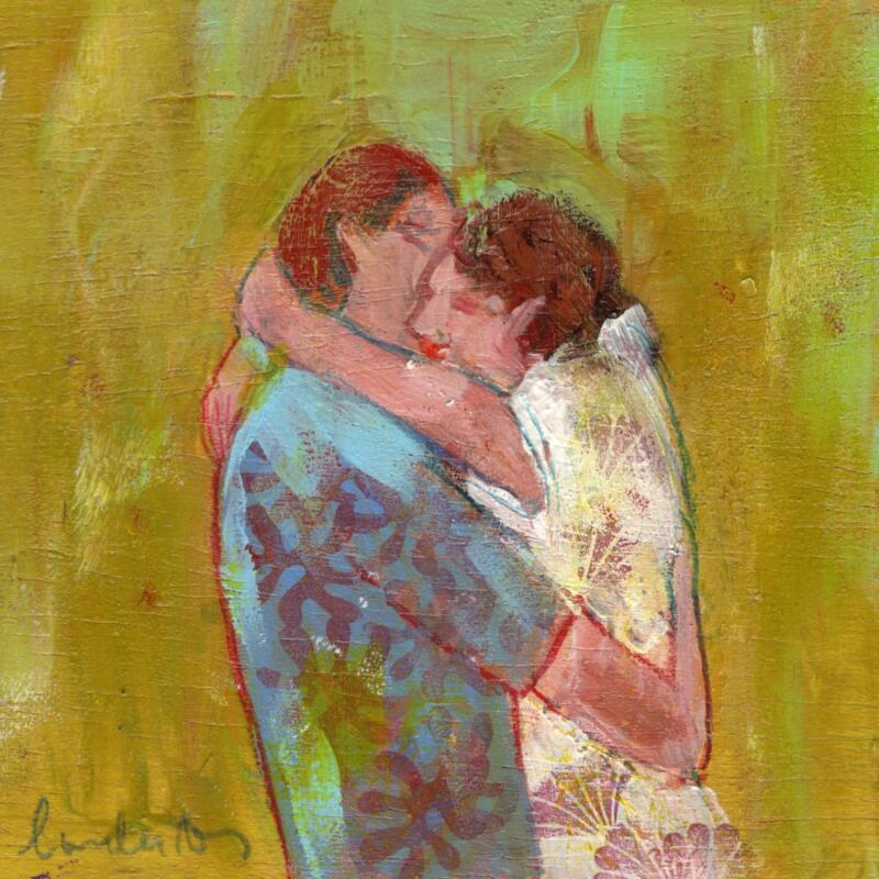 Peinture Hors du temps par Lourdes Ral | Tableau Figuratif Scènes de vie Acrylique