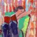 Peinture Entre temps par Lourdes Ral | Tableau Figuratif Scènes de vie Acrylique