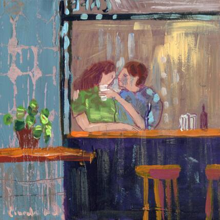 Painting Tout ce que j'ai avec toi by Lourdes Ral | Painting Figurative Wood Life style, Pop icons