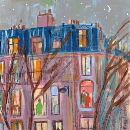 Peinture Mes voisins par Lourdes Ral | Tableau Figuratif Acrylique Scènes de vie