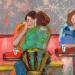 Painting café, matcha et complicité by Lourdes Ral | Painting Figurative Life style Acrylic