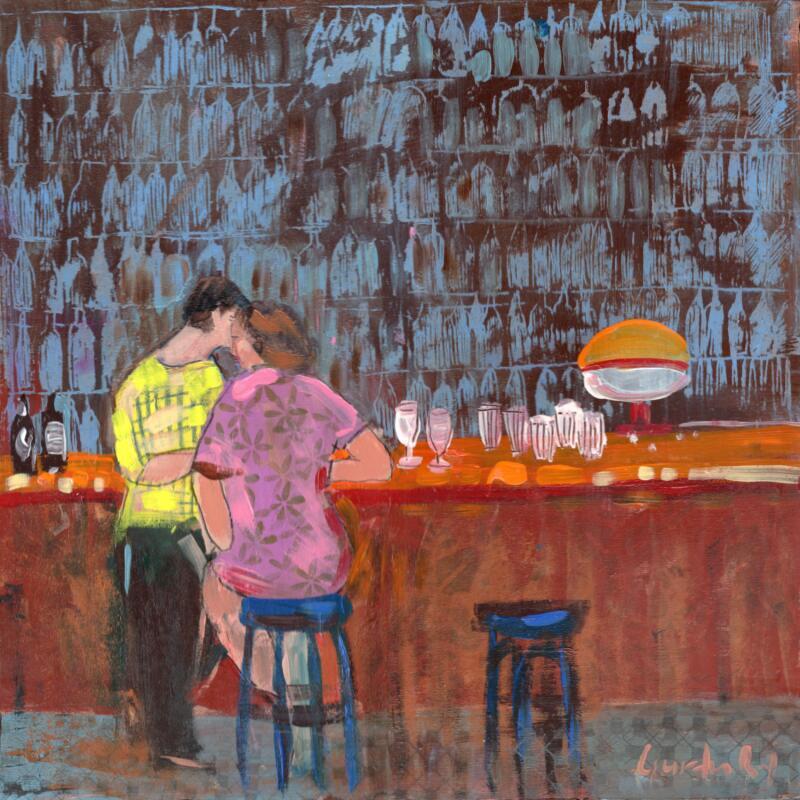 Pintura Sirop de groseilles et bien d'autres secrets por Lourdes Ral | Pintura Figurativo Life style Acrílico