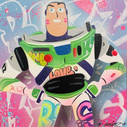 Painting Buzz l'Eclair by Lemoine Mael | Painting Pop-art Acrylic, Graffiti Pop icons