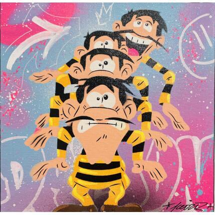 Painting Les Daltons by Lemoine Mael | Painting Pop-art Acrylic, Graffiti Pop icons