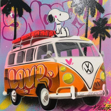 Painting Belle vue by Lemoine Mael | Painting Pop-art Acrylic, Graffiti Pop icons