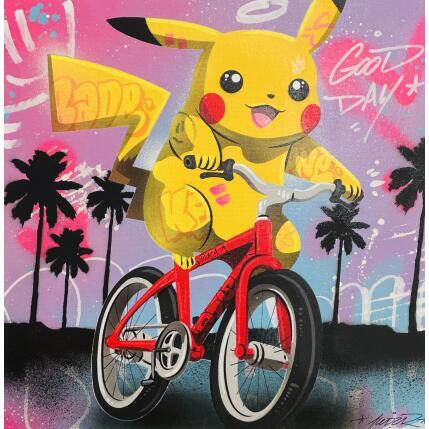 Pintura Pikachu GTA por Lemoine Mael | Pintura Pop art Acrílico, Graffiti Iconos pop