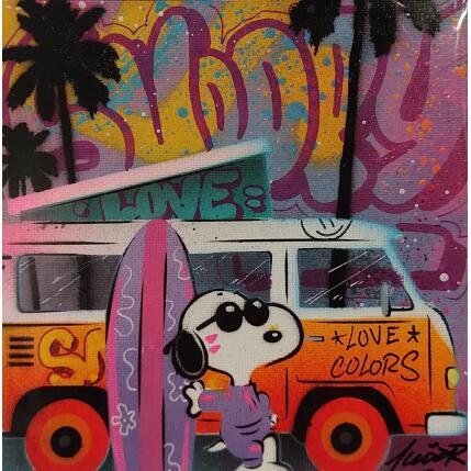 Painting Snoopy van by Lemoine Mael | Painting Pop-art Acrylic, Graffiti Pop icons