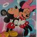 Painting Mickey Mouse et Minnie by Lemoine Mael | Painting Pop-art Pop icons Graffiti Acrylic