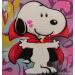Painting Snoopy dracula 2 by Lemoine Mael | Painting Pop-art Pop icons Graffiti Acrylic