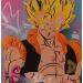 Painting Gogeta by Lemoine Mael | Painting Pop-art Pop icons Graffiti Acrylic