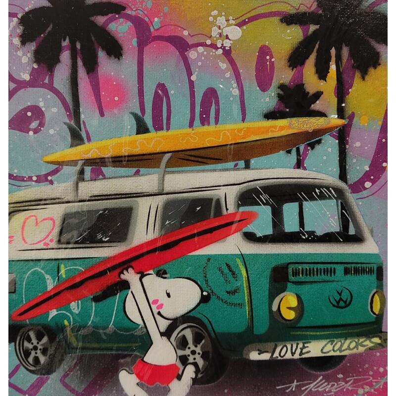 Painting Snoopy planche by Lemoine Mael | Painting Pop-art Pop icons Graffiti Acrylic