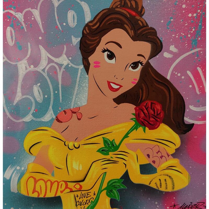 Pintura La Belle por Lemoine Mael | Pintura Pop art Iconos pop Graffiti Acrílico