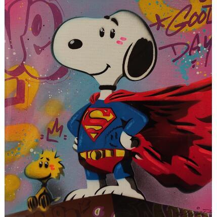 Painting Super Snoopy by Lemoine Mael | Painting Pop-art Acrylic, Graffiti Pop icons