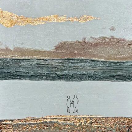 Painting VOGLIA DI TENEREZZA by Roma Gaia | Painting Subject matter Acrylic, Sand Minimalist