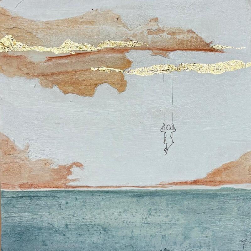 Painting AMATI by Roma Gaia | Painting Subject matter Minimalist Acrylic Sand