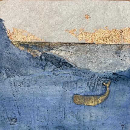 Peinture DAMIGELLA par Roma Gaia | Tableau Matiérisme Acrylique, Sable Minimaliste