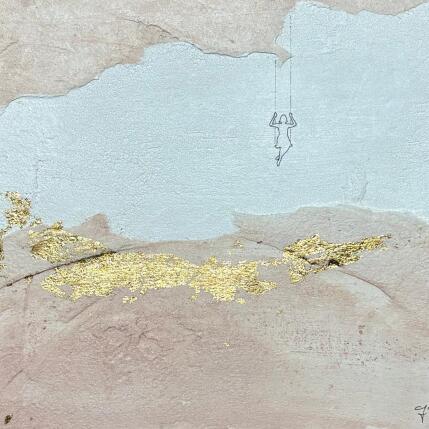 Peinture ESPRIMI UN DESIDERIO par Roma Gaia | Tableau Matiérisme Acrylique, Sable Minimaliste