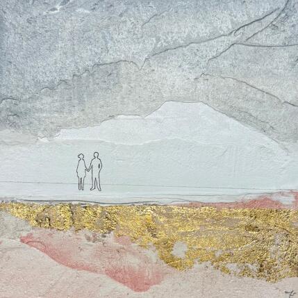 Peinture GHIACCIO BOLLENTE par Roma Gaia | Tableau Matiérisme Acrylique, Sable Minimaliste