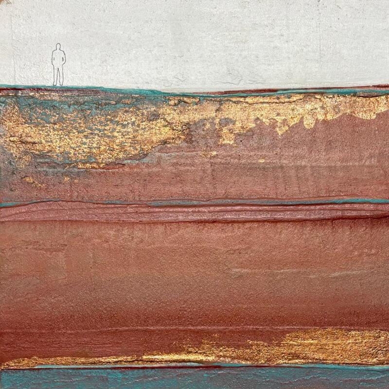Painting TERRA by Roma Gaia | Painting Subject matter Minimalist Acrylic Sand