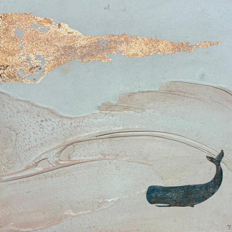 Peinture SOUL par Roma Gaia | Tableau Matiérisme Minimaliste Acrylique Sable