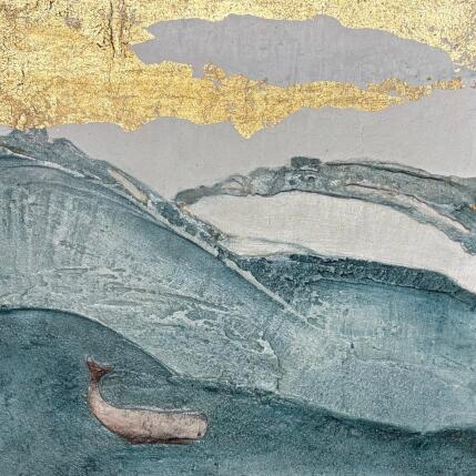 Peinture MARACAIBO par Roma Gaia | Tableau Matiérisme Acrylique, Sable Minimaliste