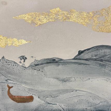 Peinture OLTREMARE par Roma Gaia | Tableau Matiérisme Acrylique, Sable Minimaliste