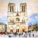 Painting Paris de Notre-Dame by Novokhatska Olga | Painting Figurative Urban Oil Acrylic