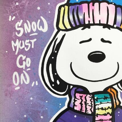 Peinture Snow must go on par Rocky Chaplin | Tableau Pop-art Acrylique Icones Pop