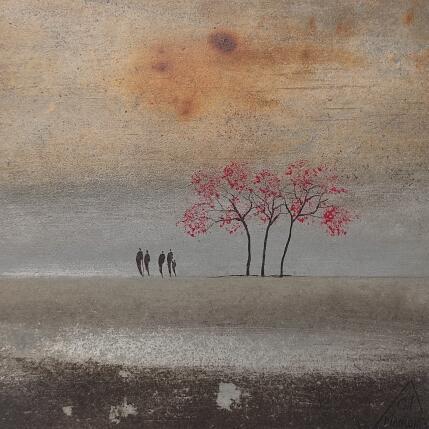 Painting Dina by Manconi Gil | Painting Subject matter Metal, Upcycling Landscapes