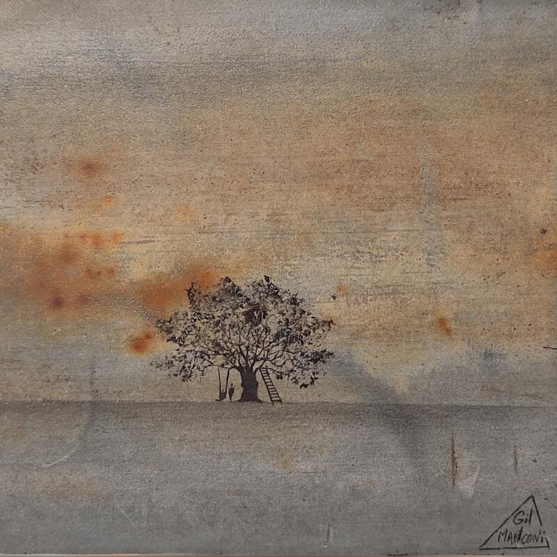 Pintura Dolorès por Manconi Gil | Pintura Tema Paisajes Metal Supraciclaje