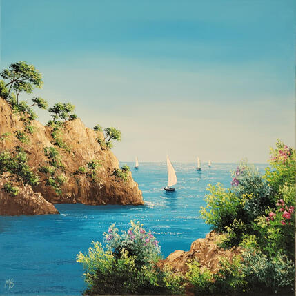 Painting Un jour comme les autres, dans le Sud by Blandin Magali | Painting Figurative Oil Landscapes