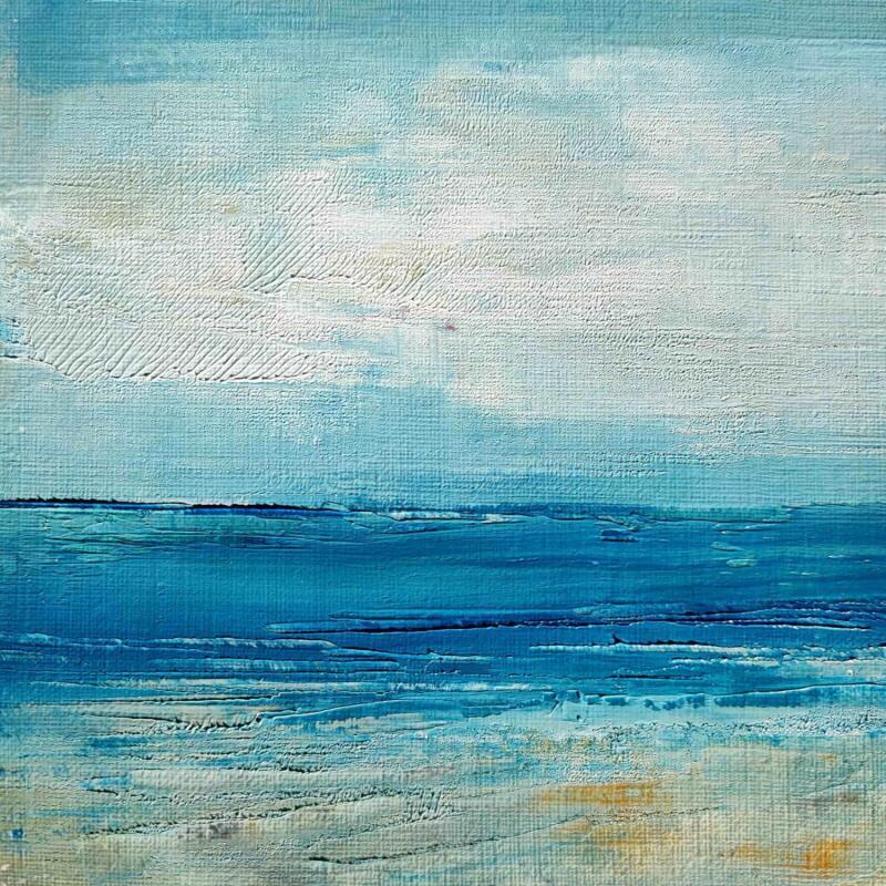 Painting La plage du Dossen by Levesque Emmanuelle | Painting Oil