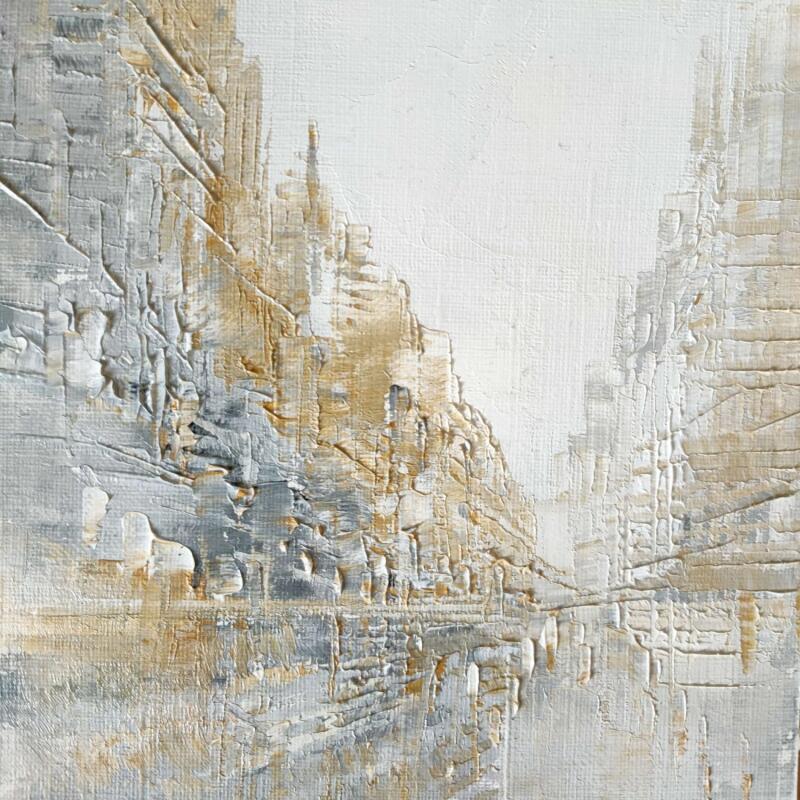 Painting Soft and grey by Levesque Emmanuelle | Painting Oil