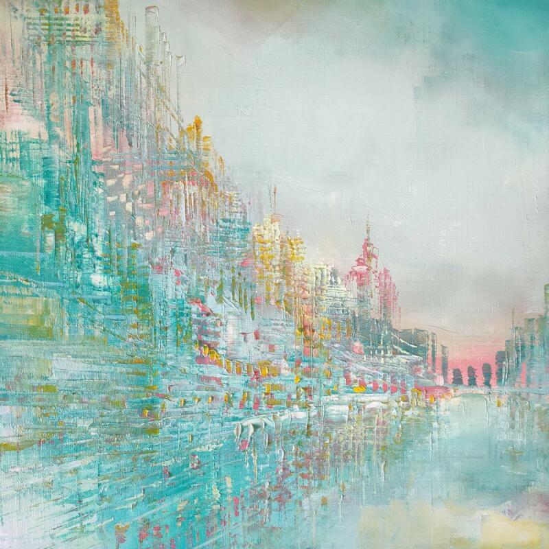 Peinture Lumière de conte par Levesque Emmanuelle | Tableau Huile