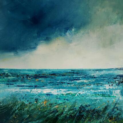 Painting Jeux de la mer et du ciel by Levesque Emmanuelle | Painting Oil