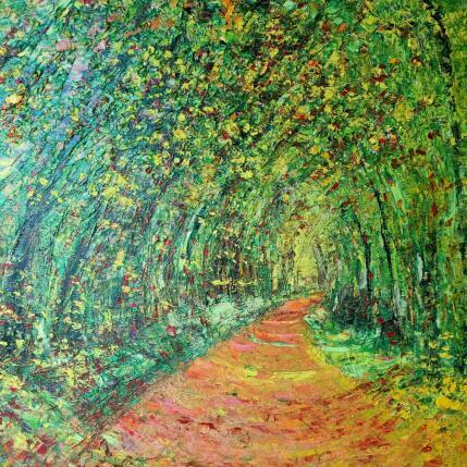 Painting La révérence des arbres by Levesque Emmanuelle | Painting  Oil