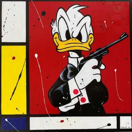 Peinture F4 Donald Bond Mondrian par Marie G.  | Tableau Pop-art Acrylique, Bois Icones Pop