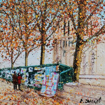 Painting Les livres de Notre-Dame by Dessapt Elika | Painting Impressionism Acrylic, Sand