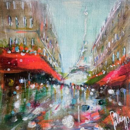 Painting Ambiance parisienne by Solveiga | Painting Acrylic