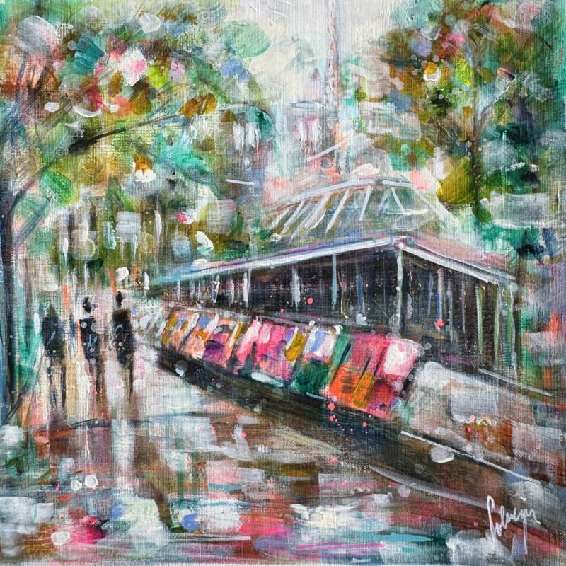 Gemälde Les rives  de Seine  von Solveiga | Gemälde Acryl