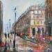 Gemälde Rue de Rivoli  von Solveiga | Gemälde Acryl