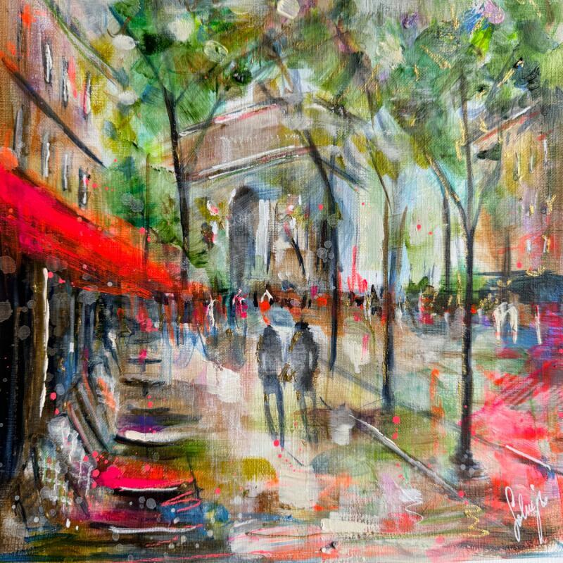 Gemälde Avenue Kléber  von Solveiga | Gemälde Acryl