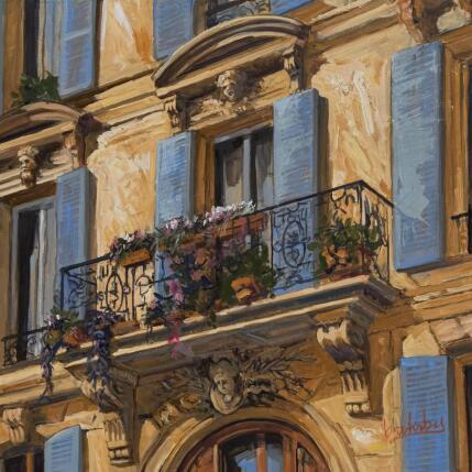 Gemälde Chez Flora von Brooksby | Gemälde Figurativ Öl Architektur