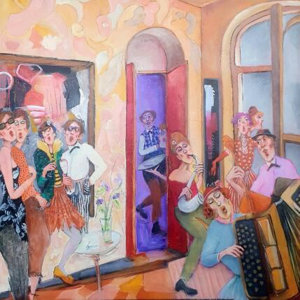 Peinture Swing for an abstract opening par Garilli Nicole | Tableau Figuratif Acrylique Scènes de vie