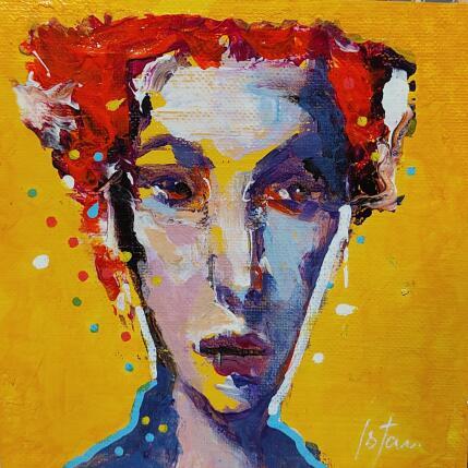 Painting Face à moi by Yavru Irfan | Painting Figurative Oil